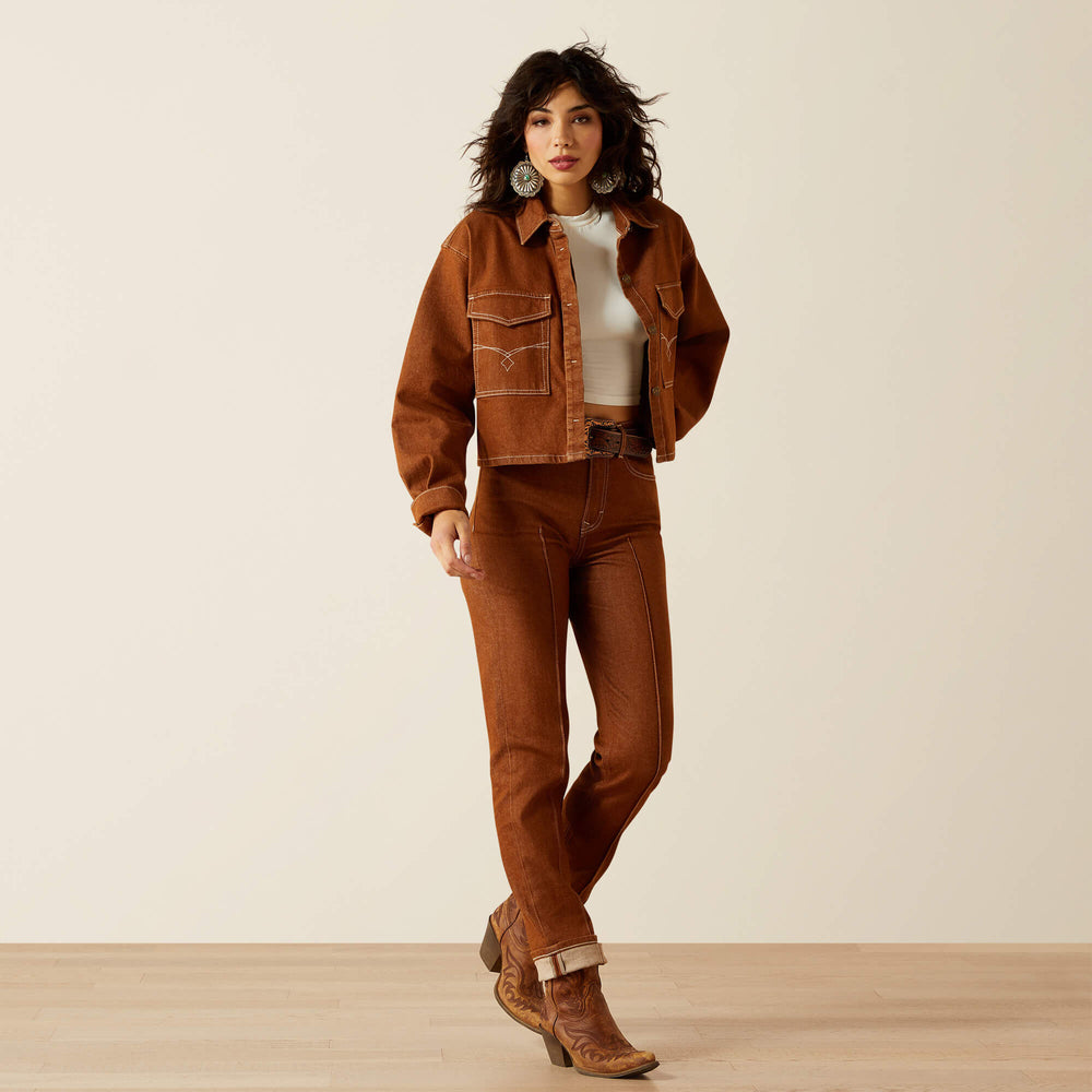 Ariat Boxy Cropped Denim Jacket Discount
