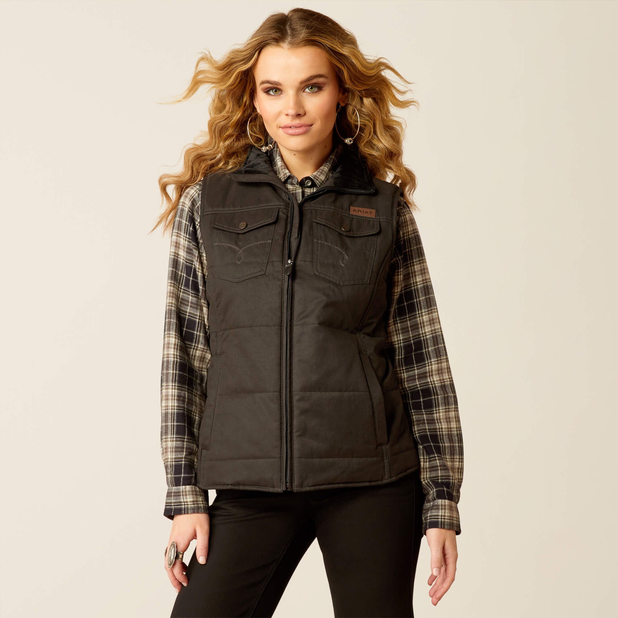 Ariat Grizzly Quilted Vest On Sale