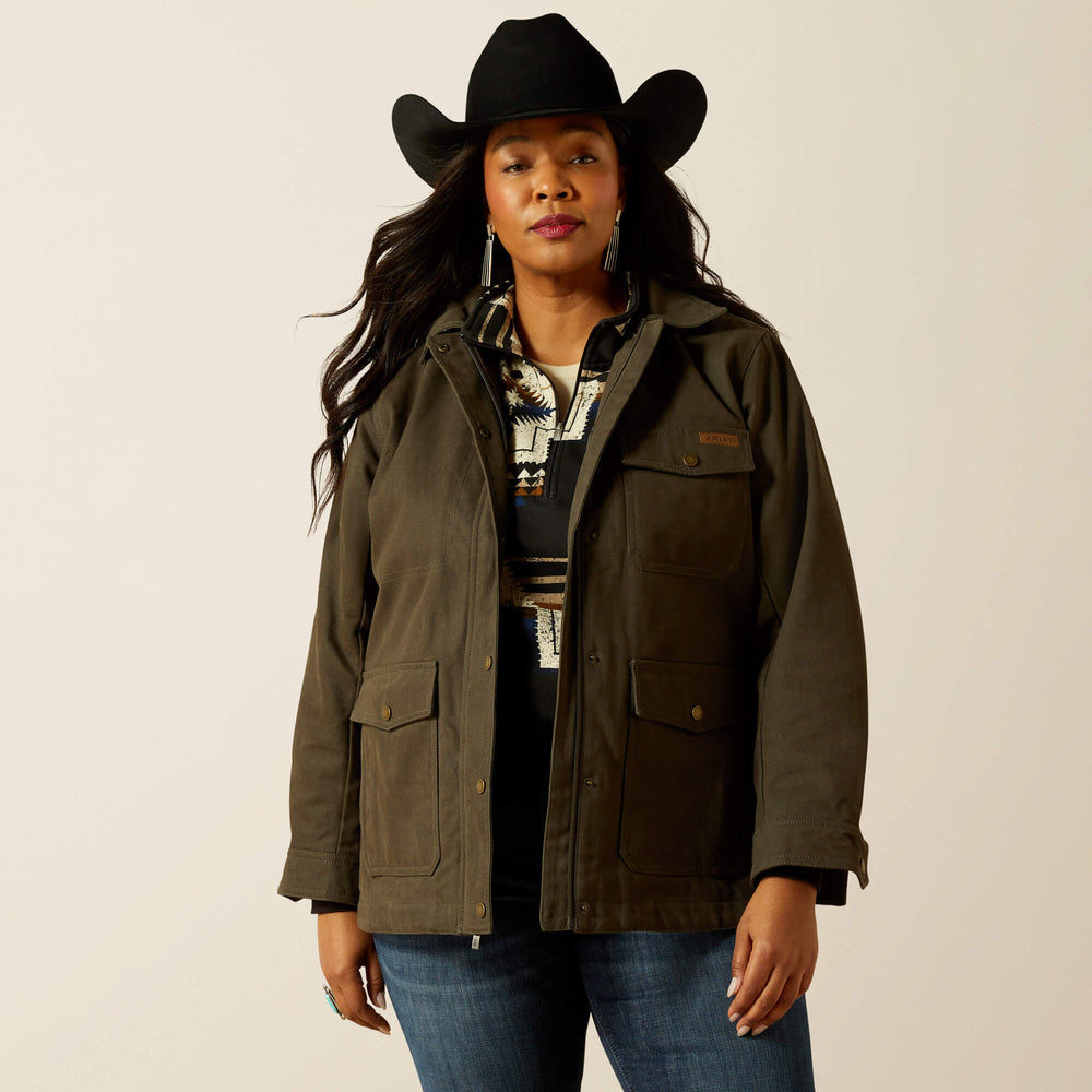 Ariat Western Canvas Chore Jacket On Sale