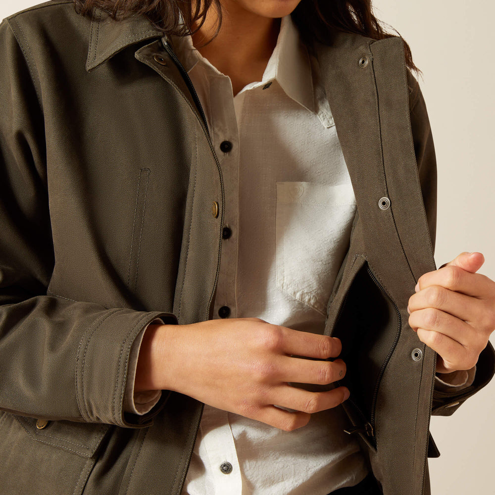 Ariat Western Canvas Chore Jacket On Sale