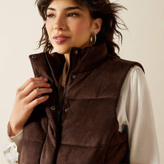 Ariat Swirls Faux Leather Vest Discount