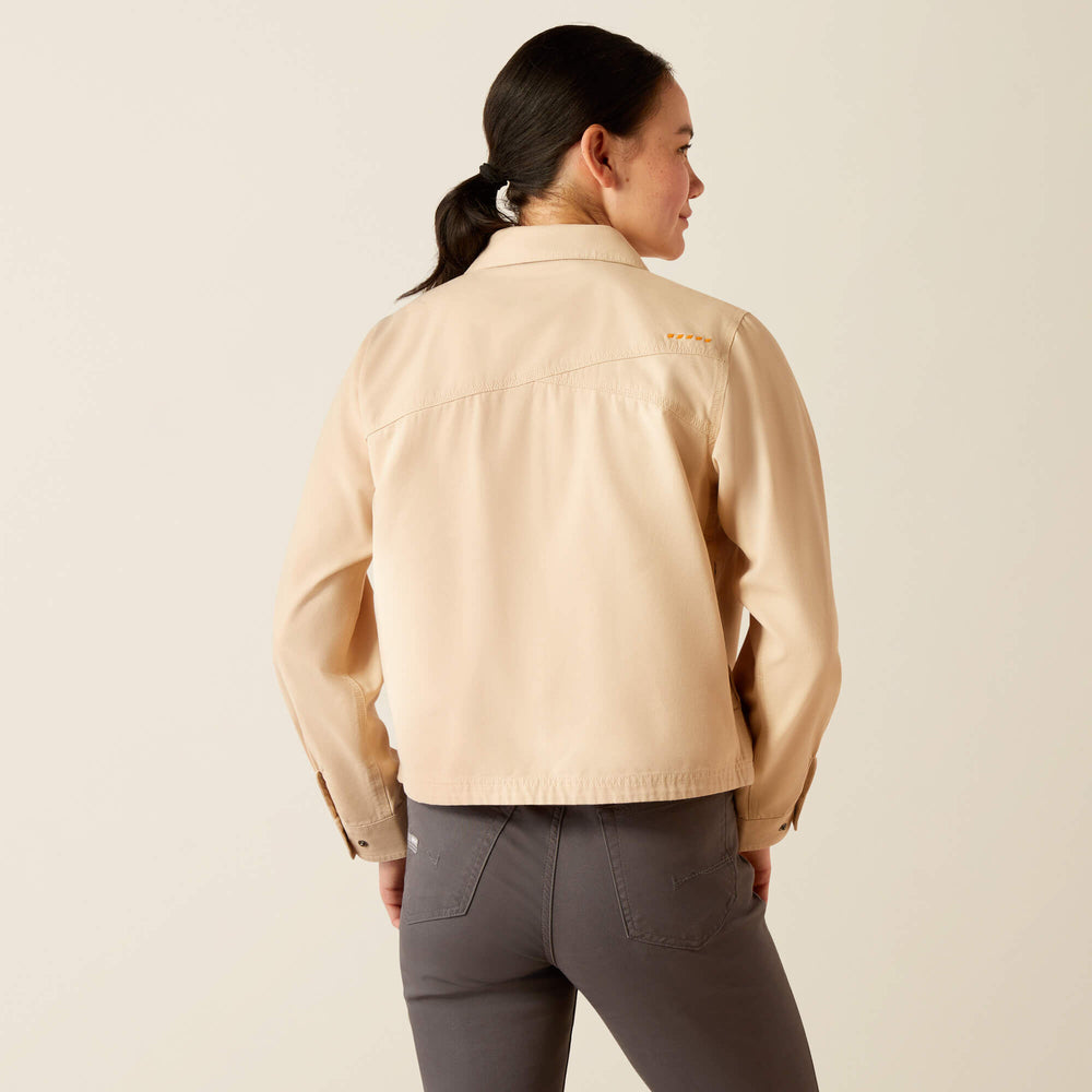 Ariat Rebar Cropped Woven Shirt Jacket On Sale