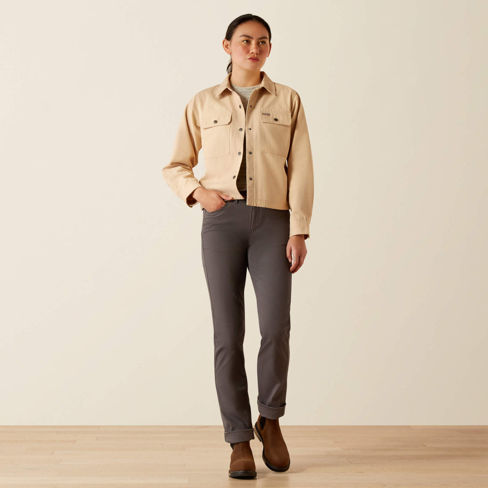 Ariat Rebar Cropped Woven Shirt Jacket On Sale