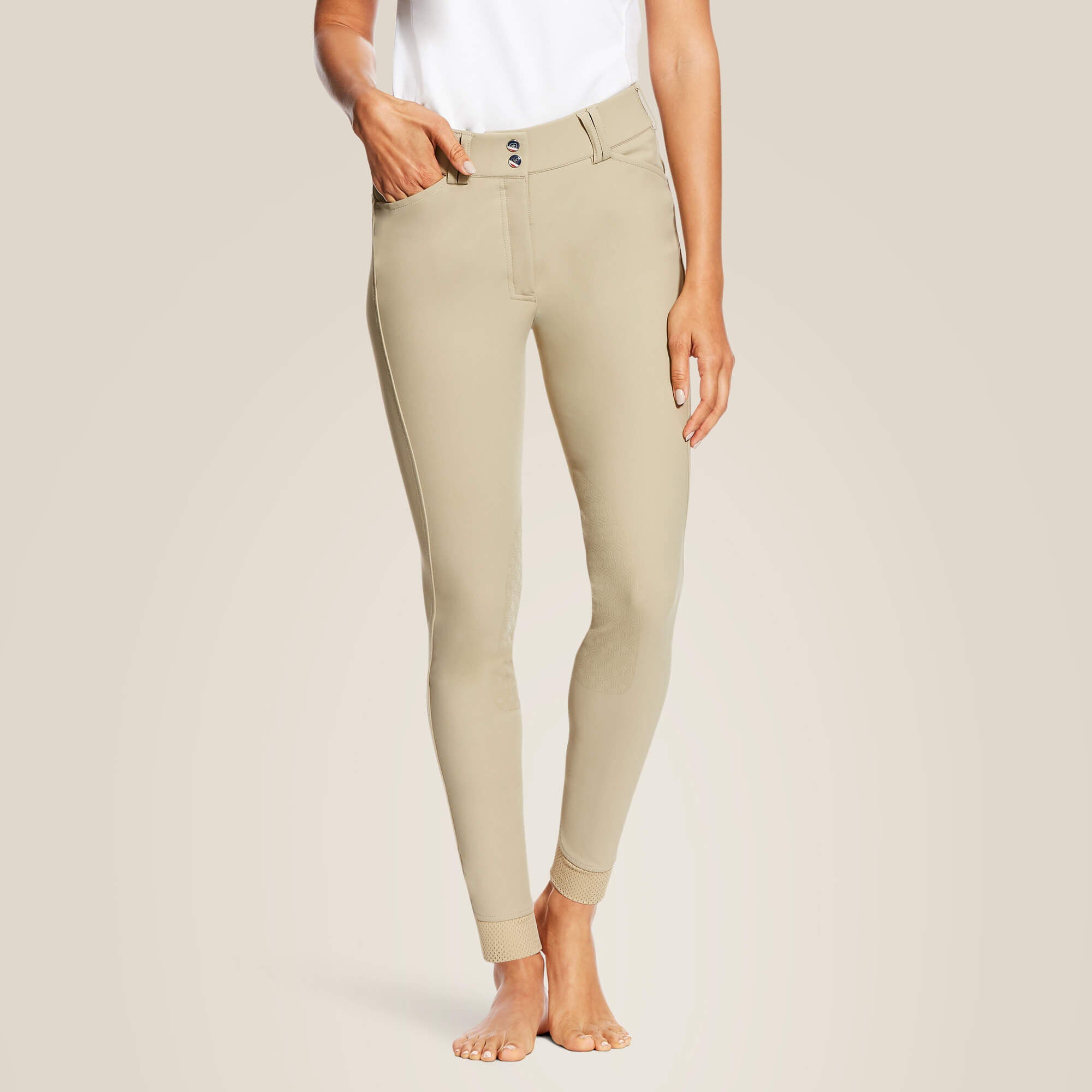Ariat Tri Factor EQ Grip Knee Patch Breech For Sale