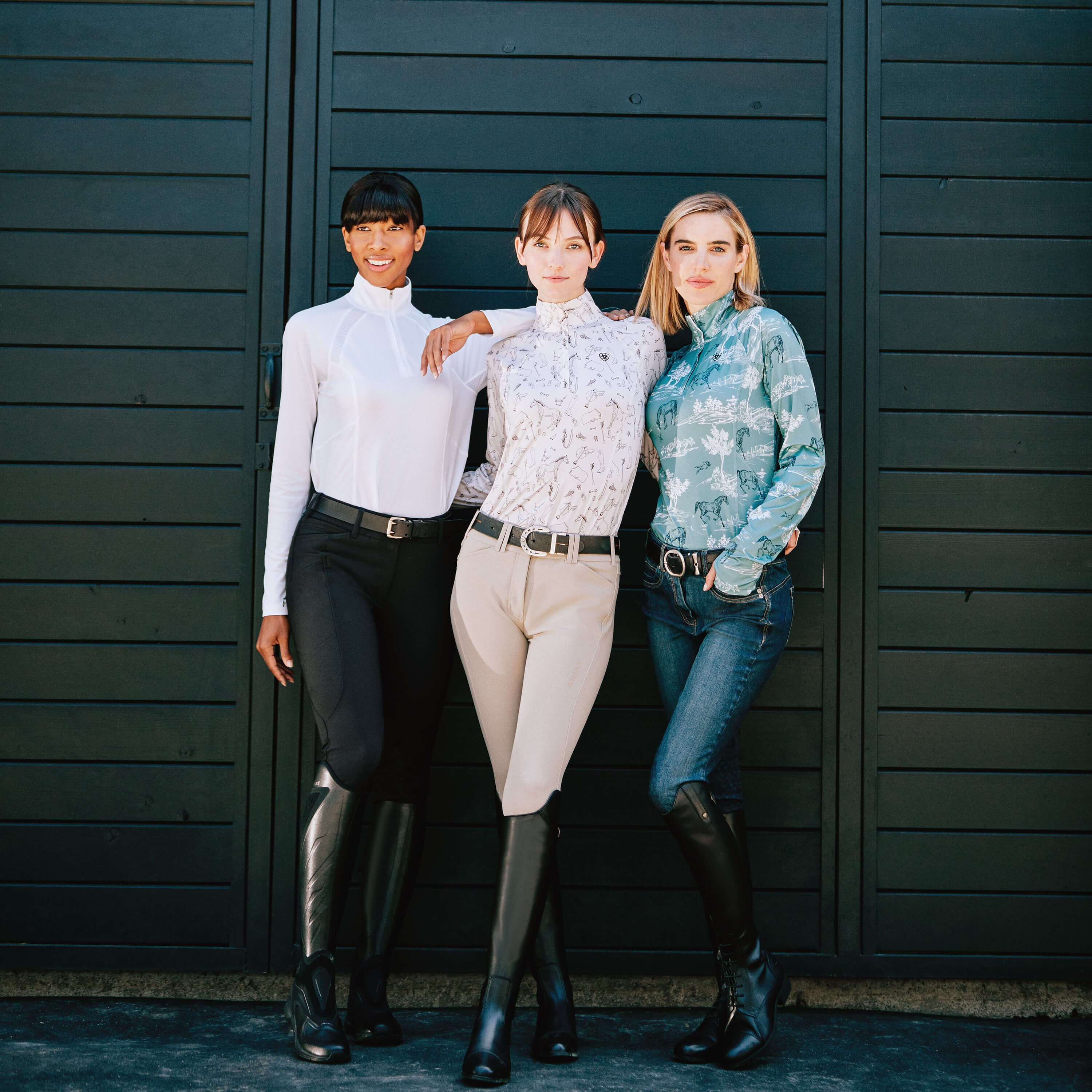 Ariat Halo Denim Knee Patch Breech Outlet