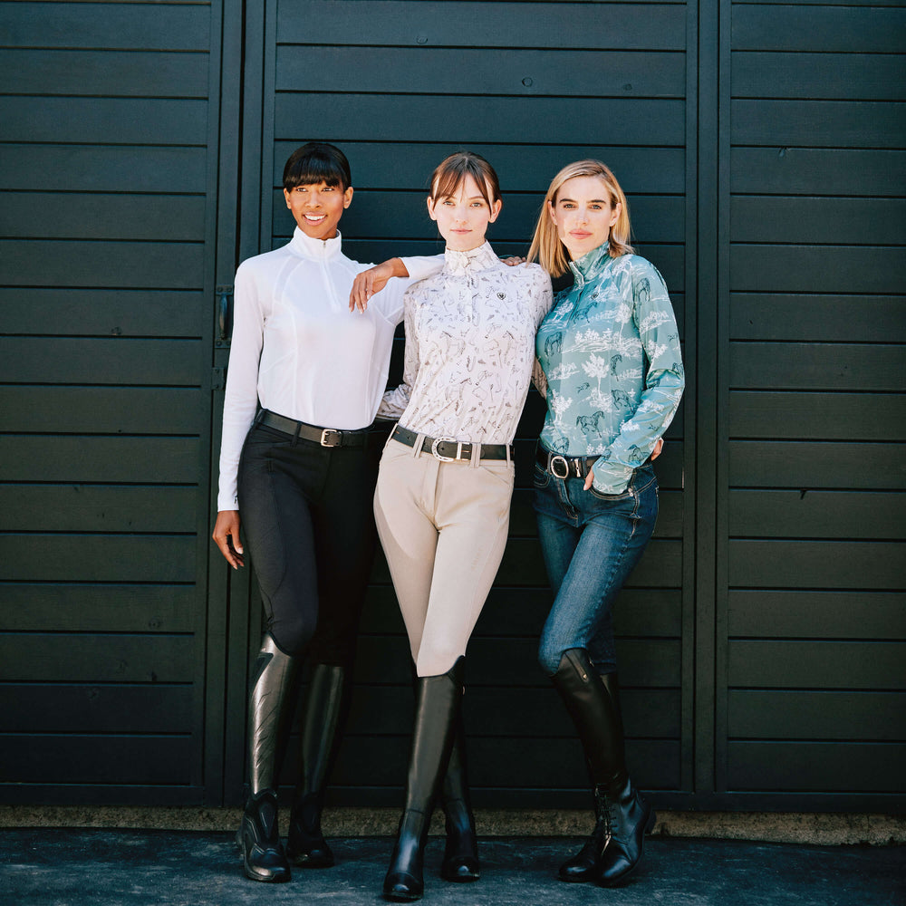 Ariat Halo Denim Knee Patch Breech Outlet