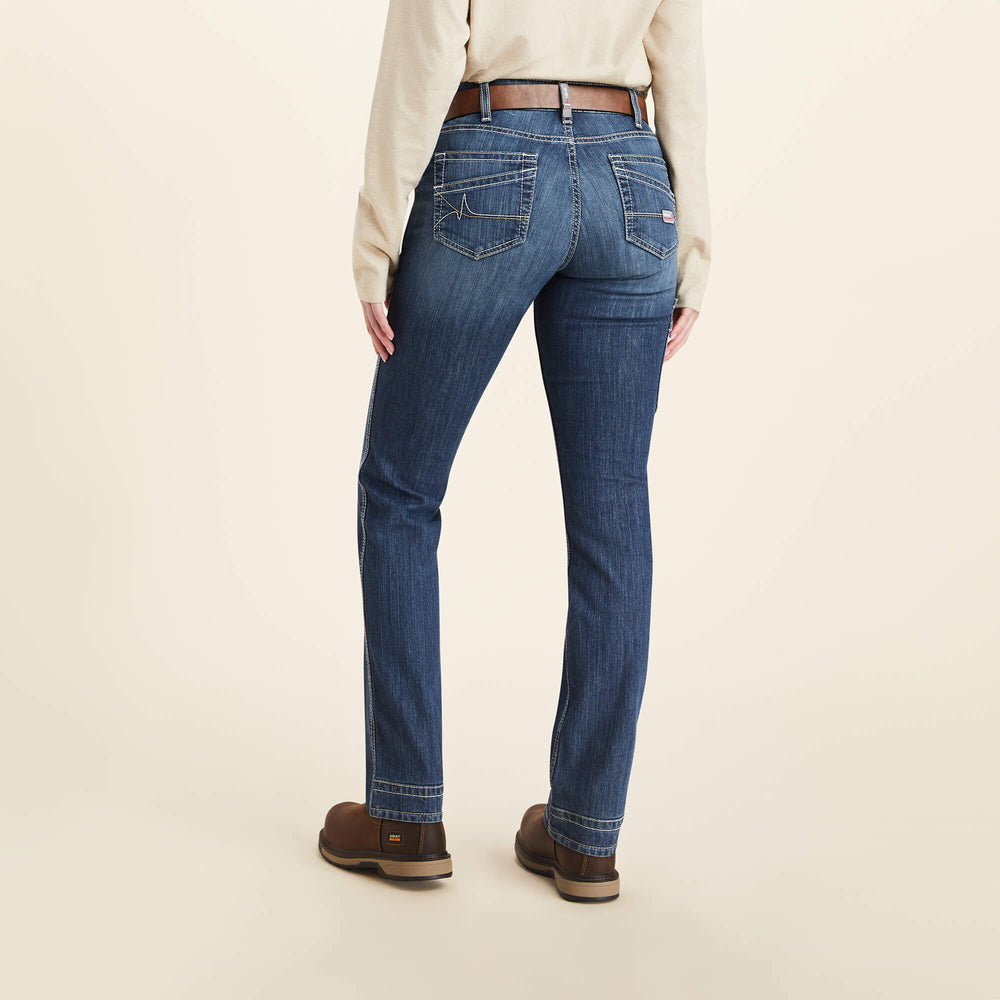 Ariat FR Perfect Rise DuraLight Stretch Cell Phone Pocket Straight Jean Discount