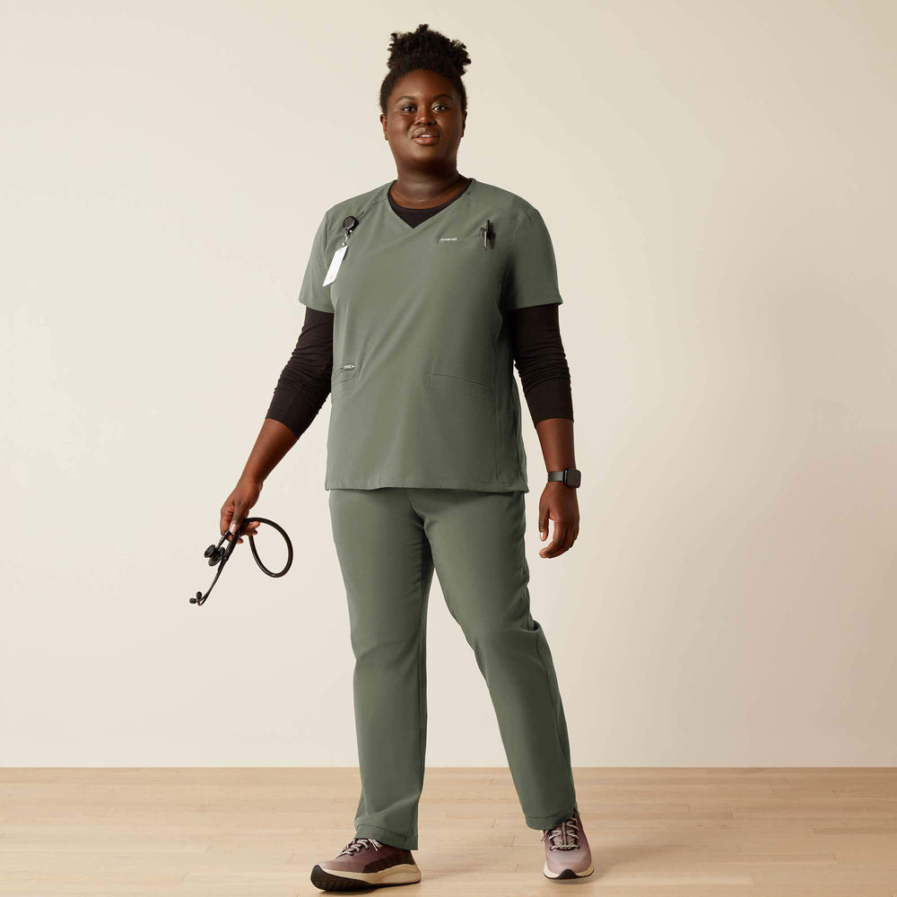Ariat Clara 6 Pocket Scrub Top For Sale