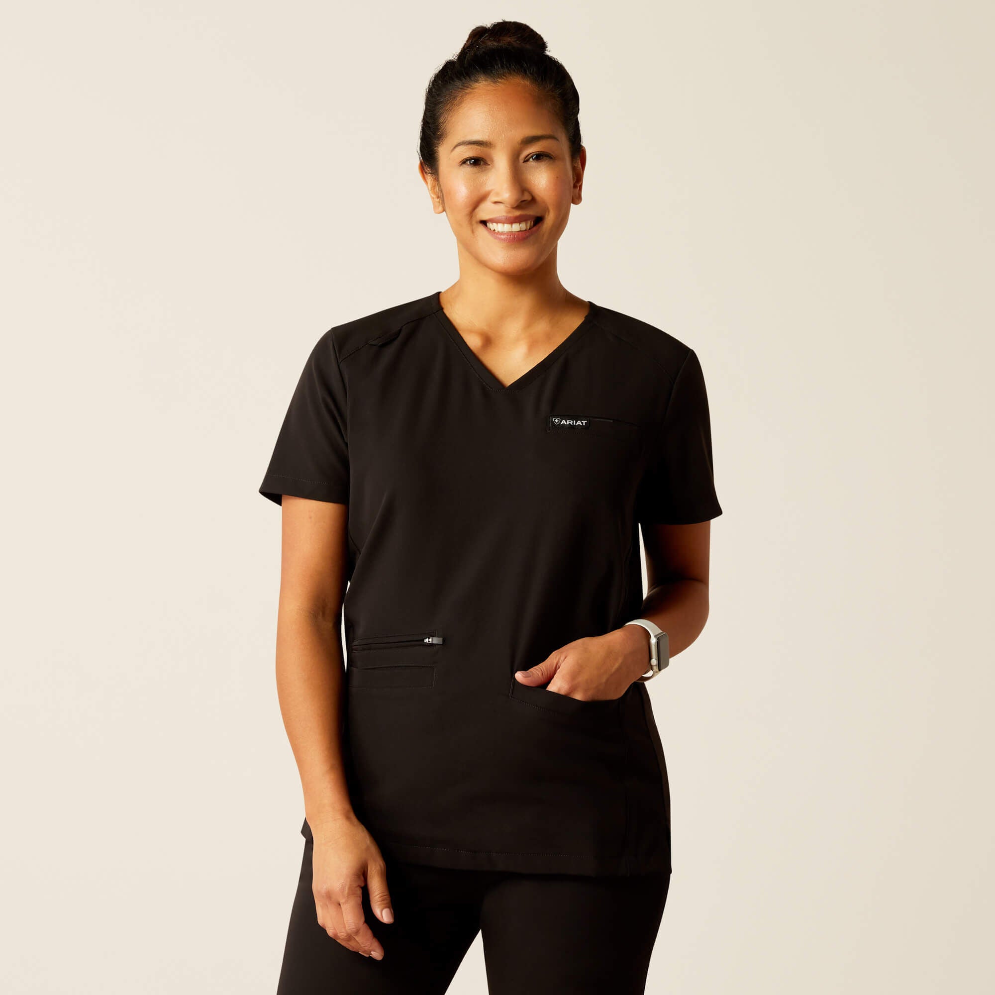 Ariat Clara 6 Pocket Scrub Top On Sale