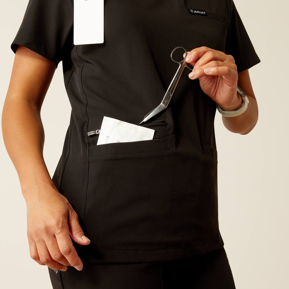 Ariat Clara 6 Pocket Scrub Top On Sale