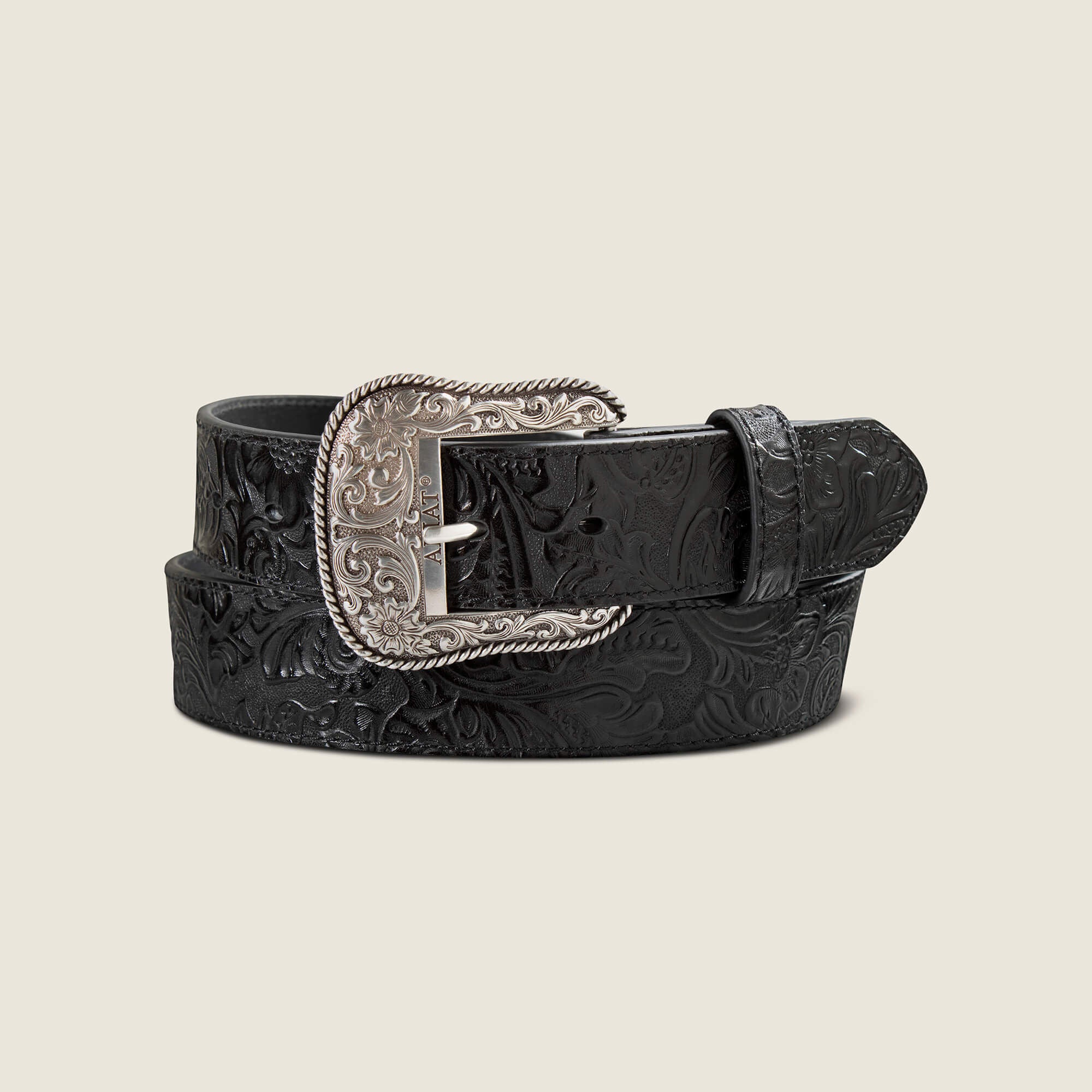 Ariat Floral Embossed Rope Belt Sale