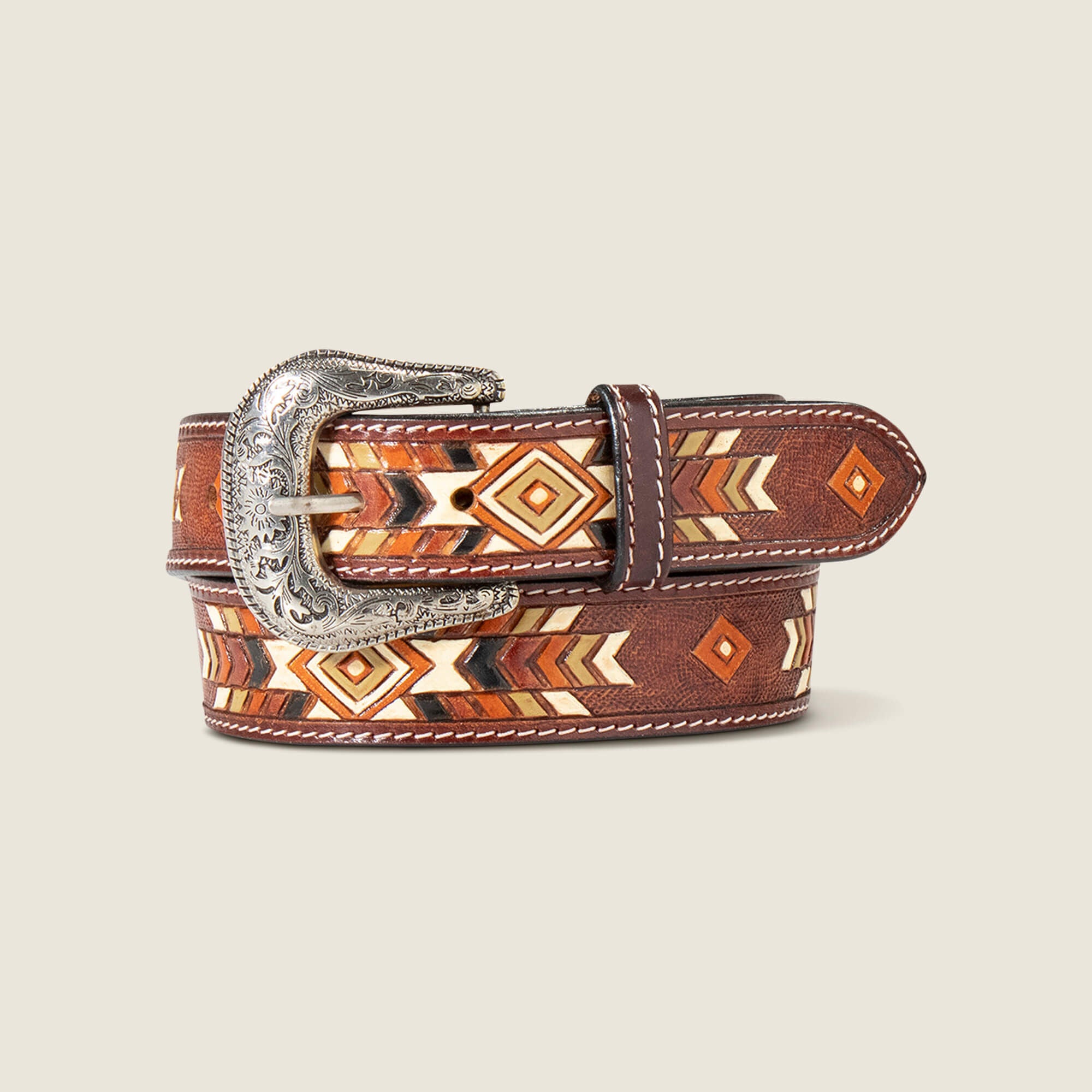 Ariat Geometric Pattern Belt Discount
