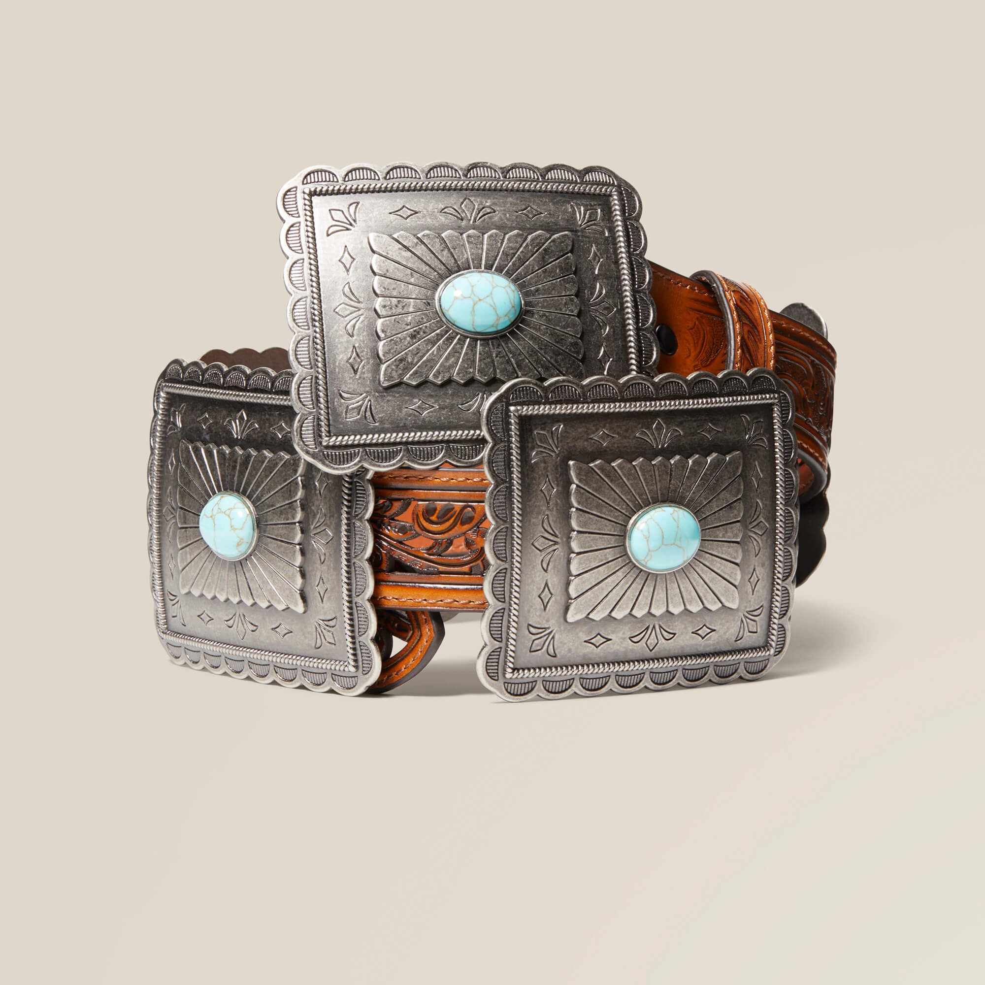 Ariat Turquoise Burst Concho Belt Outlet