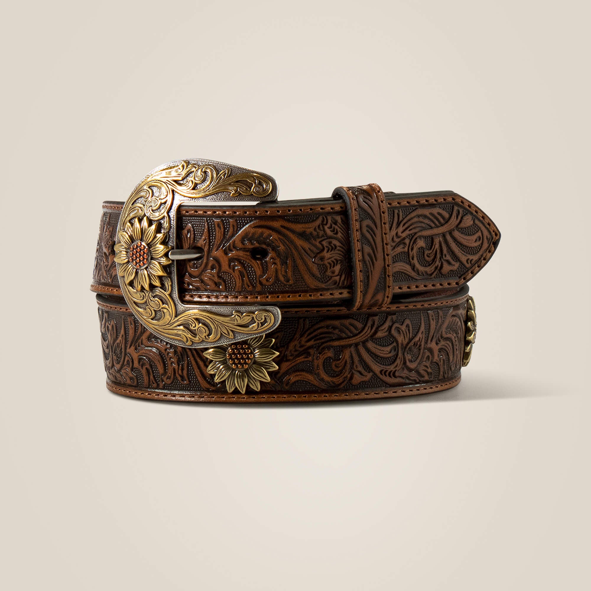 Ariat Sunflower Medallion Belt For Sale