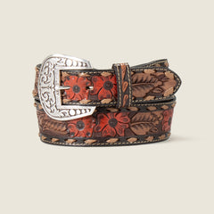 Ariat Flower Tooled Belt On Sale