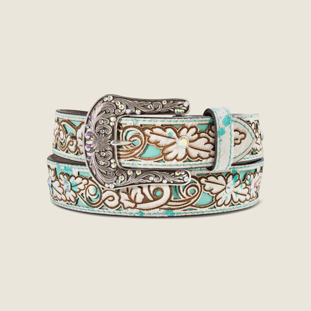 Ariat Hair-On Floral Belt Online