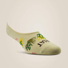 Ariat No Slip No Show Sock 2 Pair Multi Color Pack Discount
