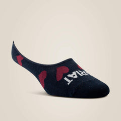 Ariat No Slip No Show Sock 2 Pair Multi Color Pack Discount