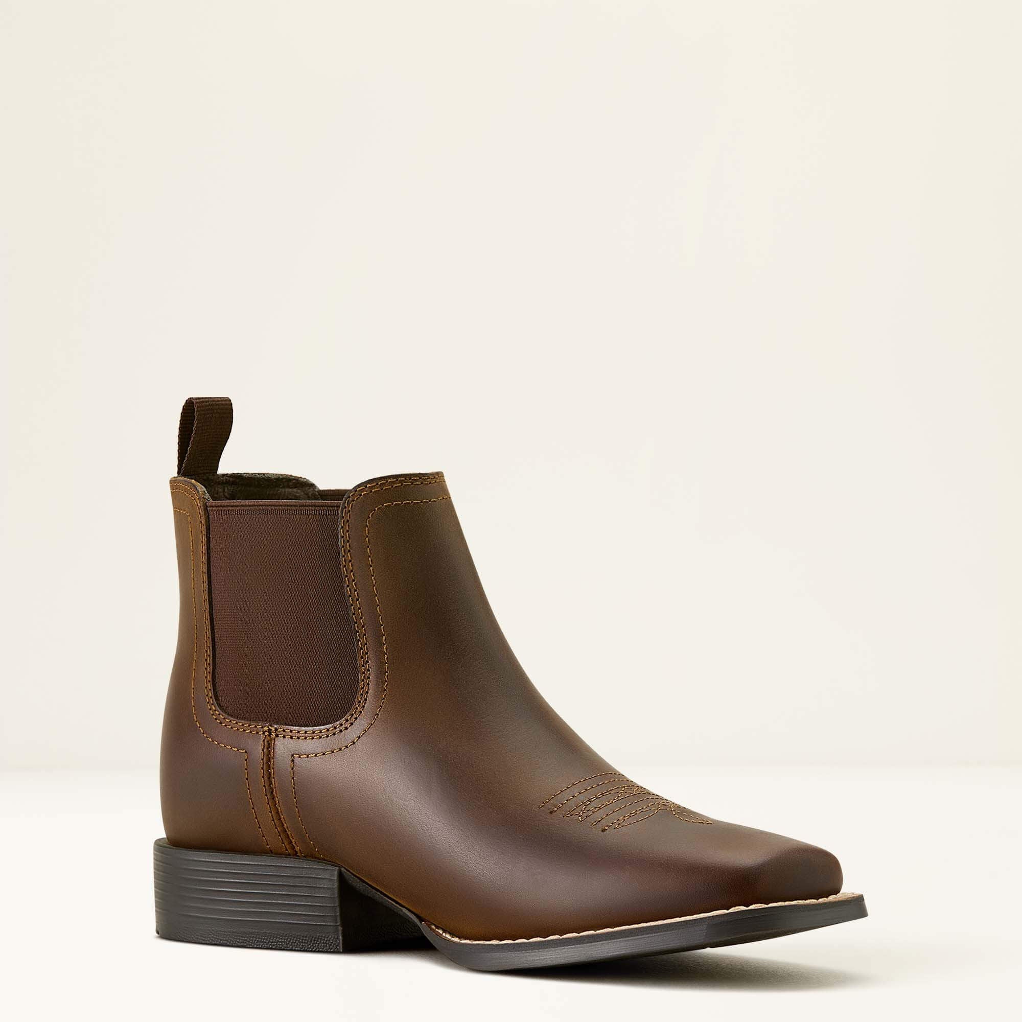 Ariat Booker Chelsea Wide Square Toe Western Boot For Sale