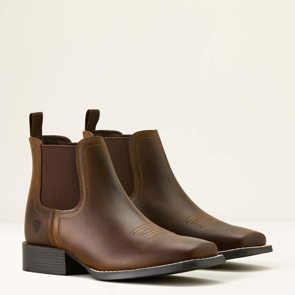 Ariat Booker Chelsea Wide Square Toe Western Boot For Sale