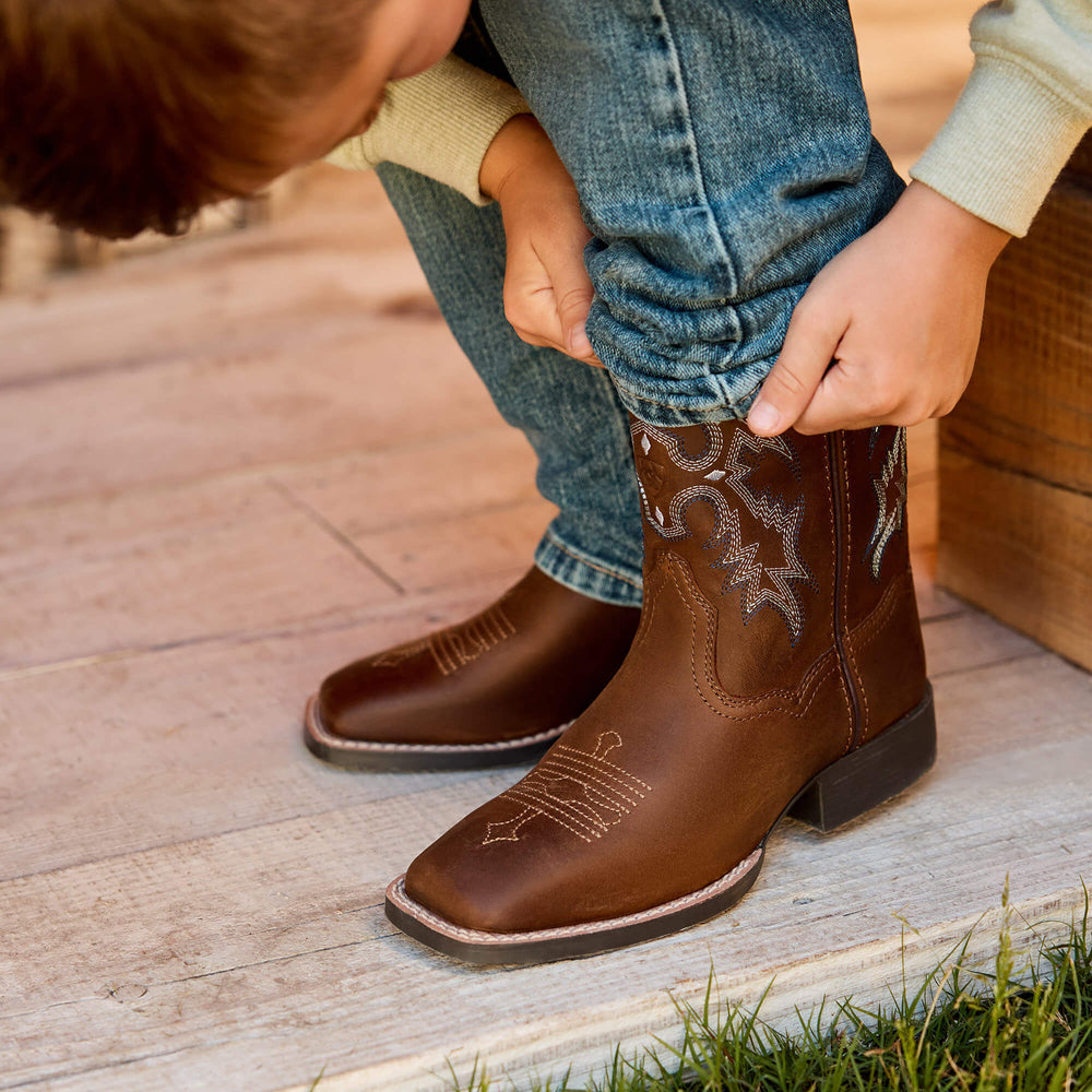 Ariat Tombstone Wide Square Toe Western Boot Discount