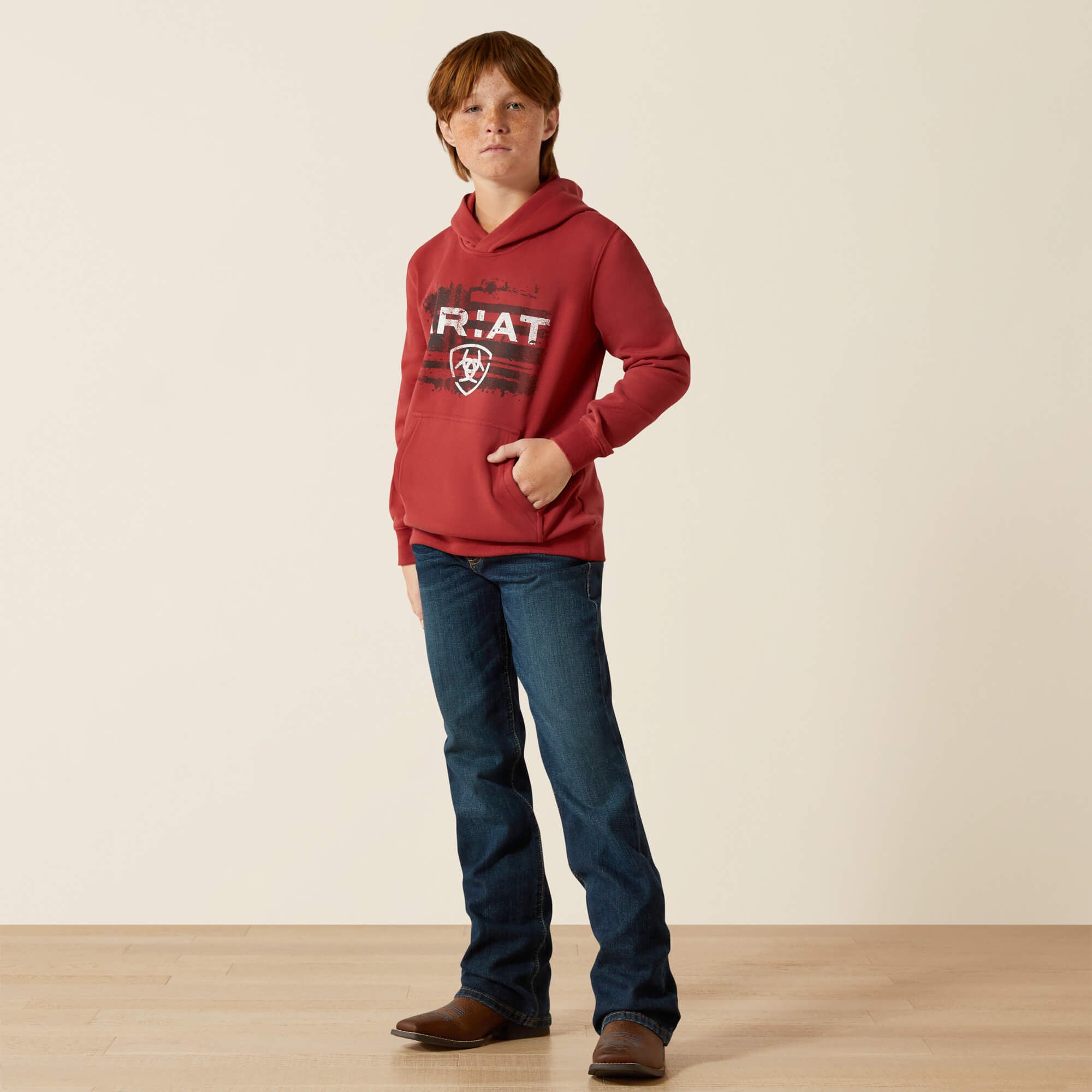 Ariat Ariat Liquid Stamp Flag Hoodie For Sale