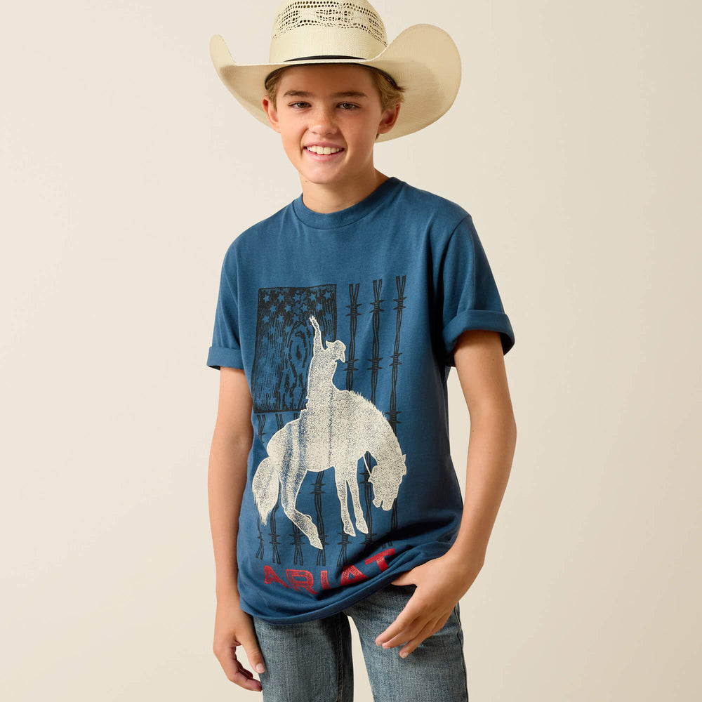 Ariat Ariat Flag Bronco T-Shirt For Sale