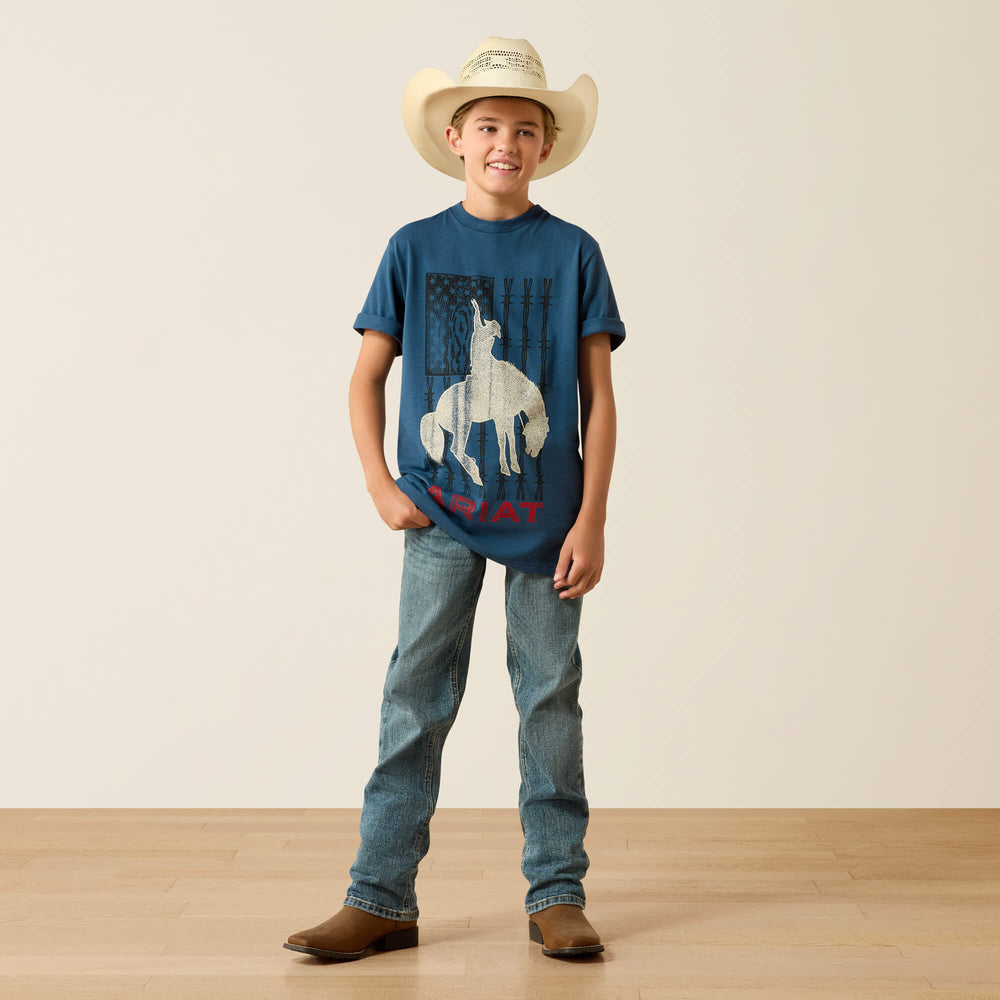 Ariat Ariat Flag Bronco T-Shirt For Sale