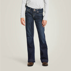 Ariat Trouser Mid Rise Stretch Ella Wide Leg Jean Outlet