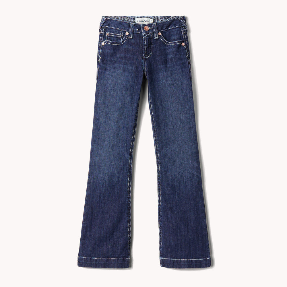 Ariat Trouser Mid Rise Stretch Ella Wide Leg Jean Outlet