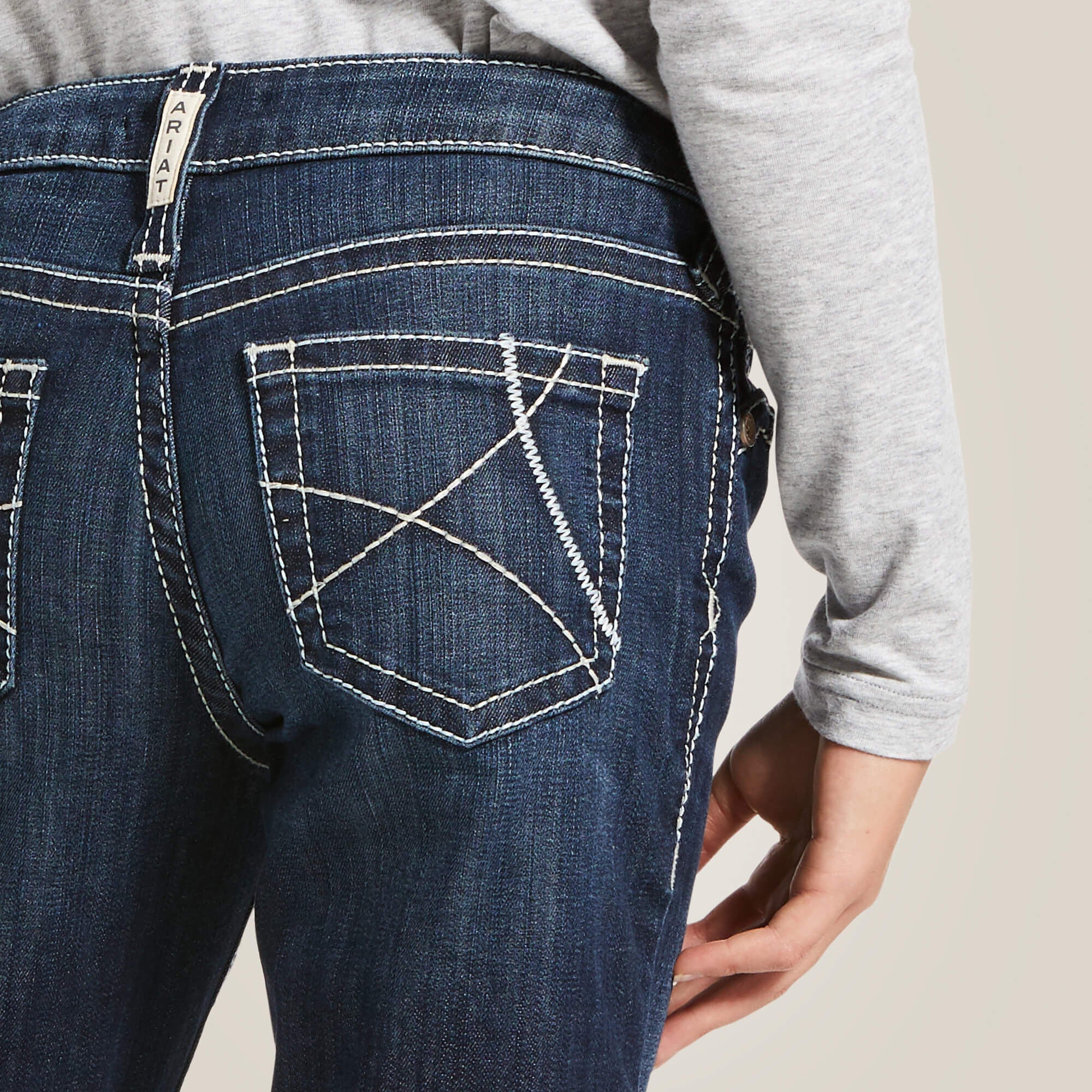 Ariat Trouser Mid Rise Stretch Ella Wide Leg Jean Outlet