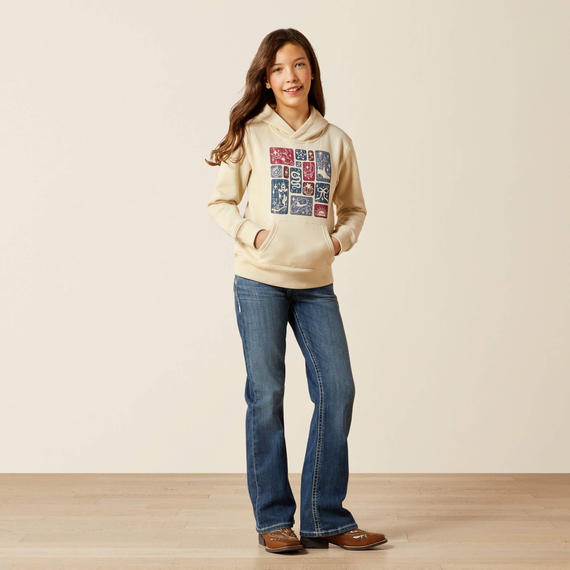 Ariat Western Blocks Hoodie On Sale