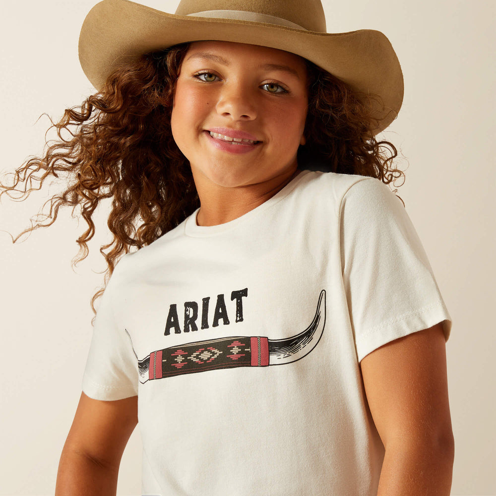 Ariat Ariat Bull Horns T-Shirt For Sale