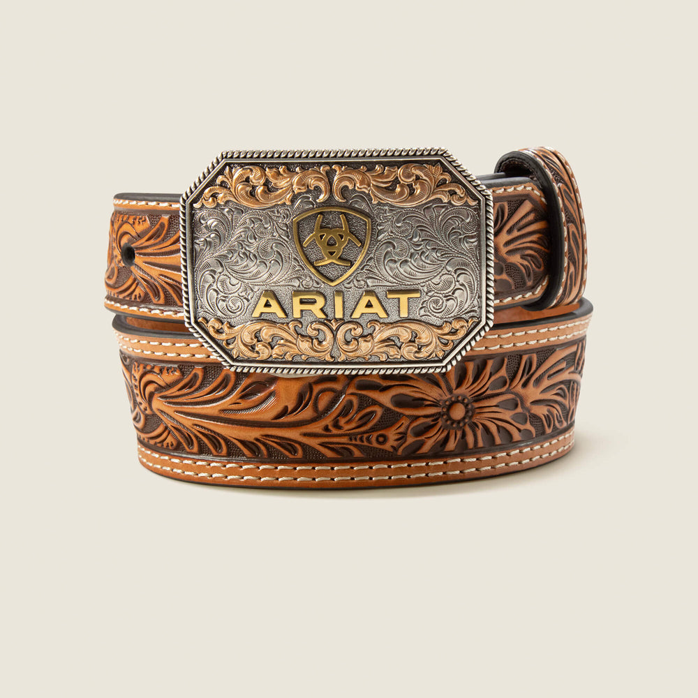 Ariat Floral Tooled Belt Online