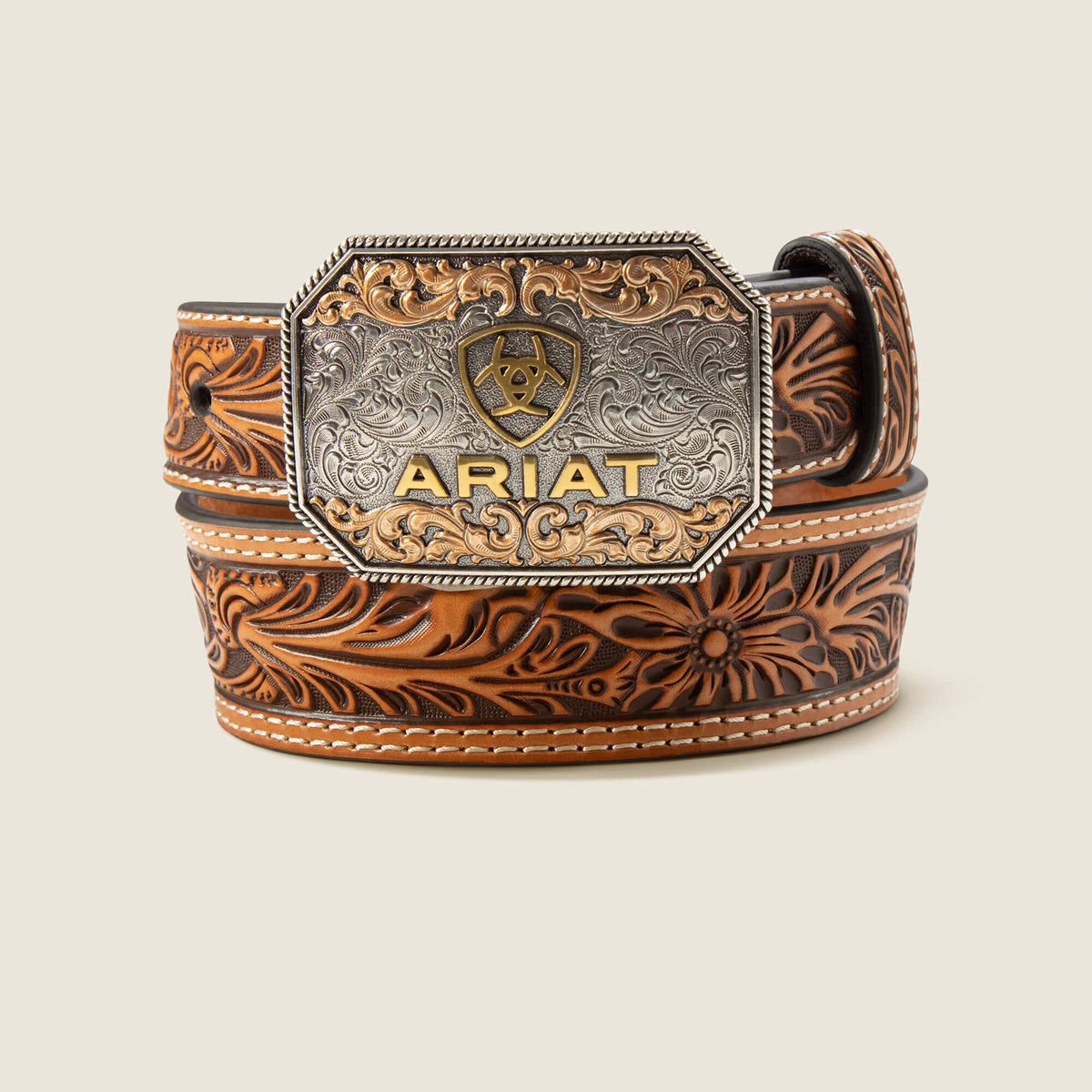 Ariat Floral Tooled Belt Online