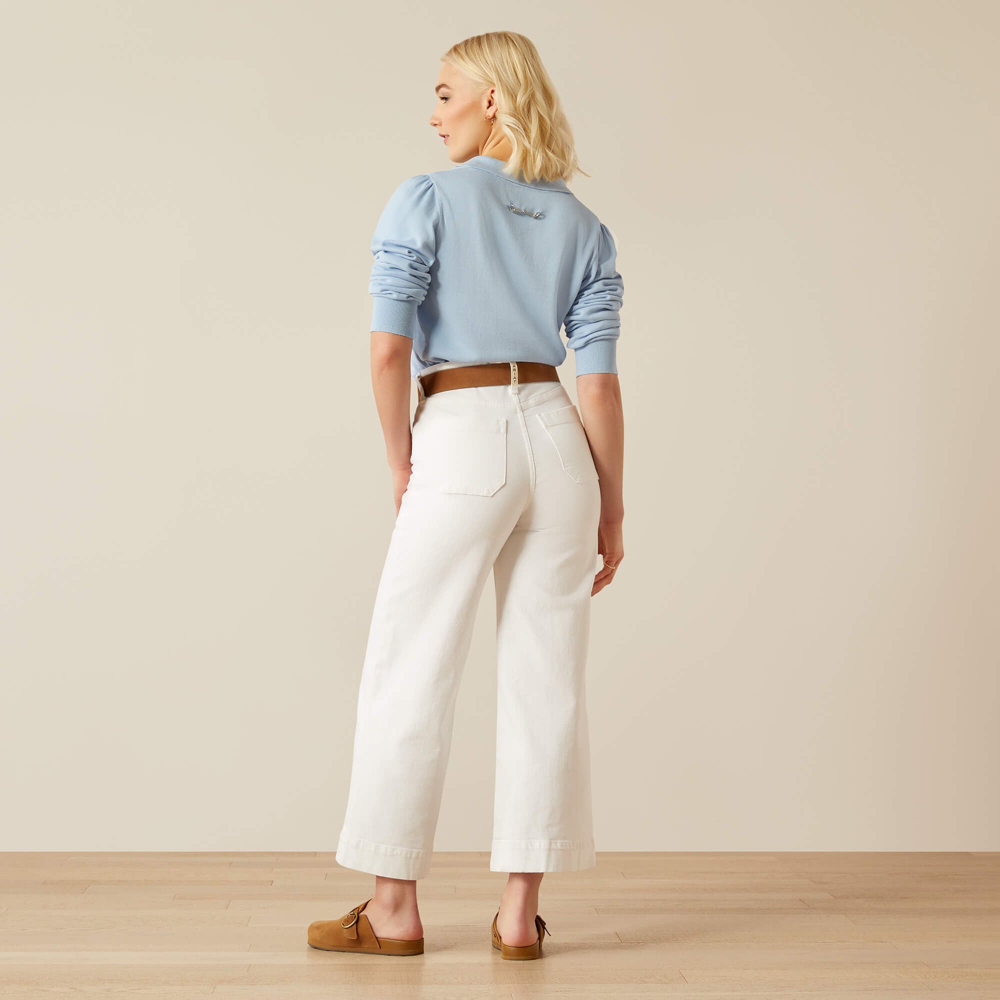 Ariat Ultra High Rise Countryside Wide Leg Crop Jeans On Sale