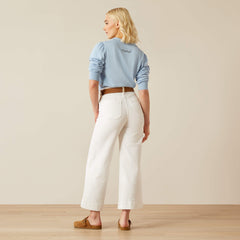 Ariat Ultra High Rise Countryside Wide Leg Crop Jeans On Sale