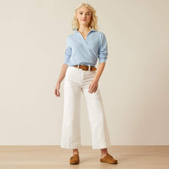 Ariat Ultra High Rise Countryside Wide Leg Crop Jeans On Sale