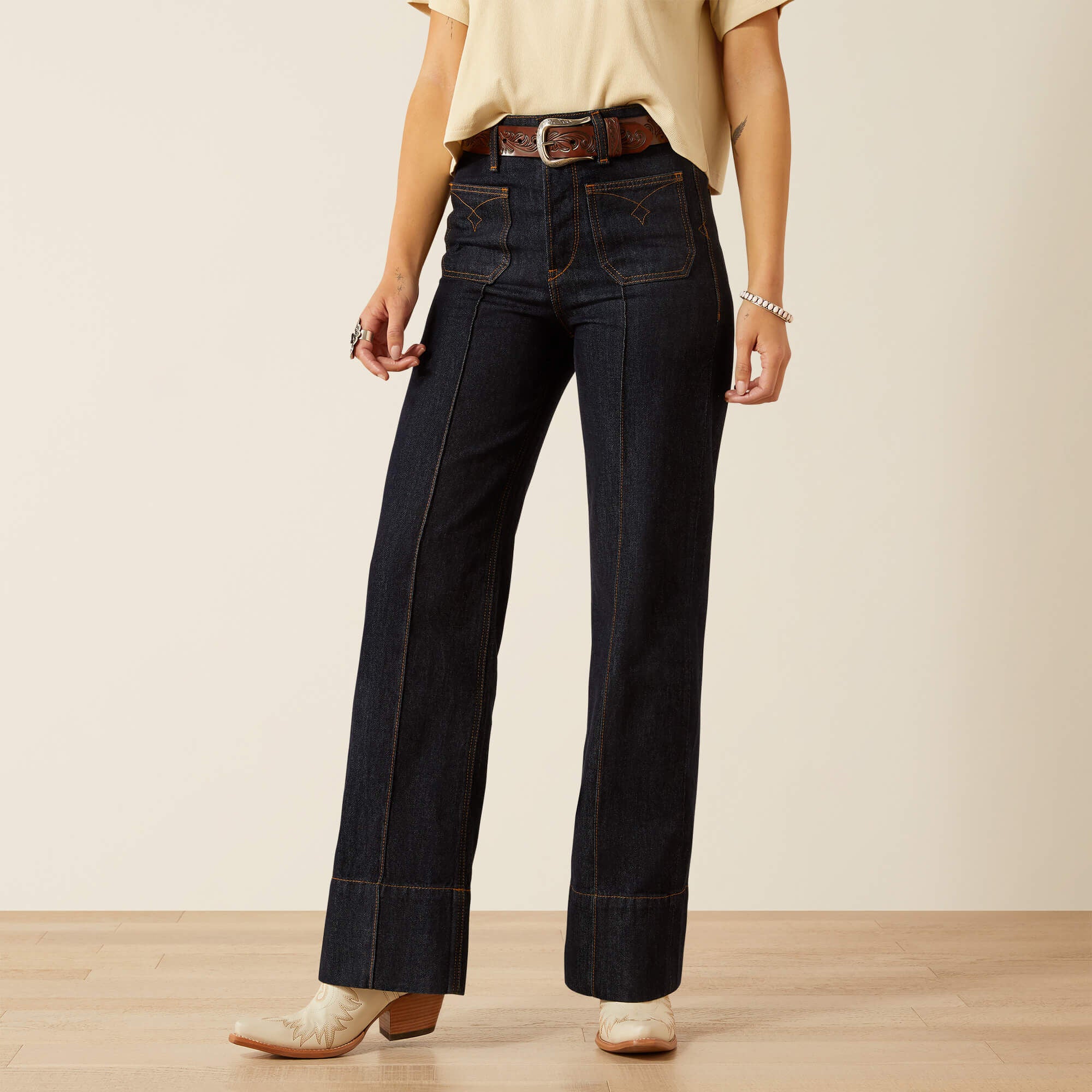 Ariat Ultra High Rise Tomboy Western Utility Wide Leg Jean Online