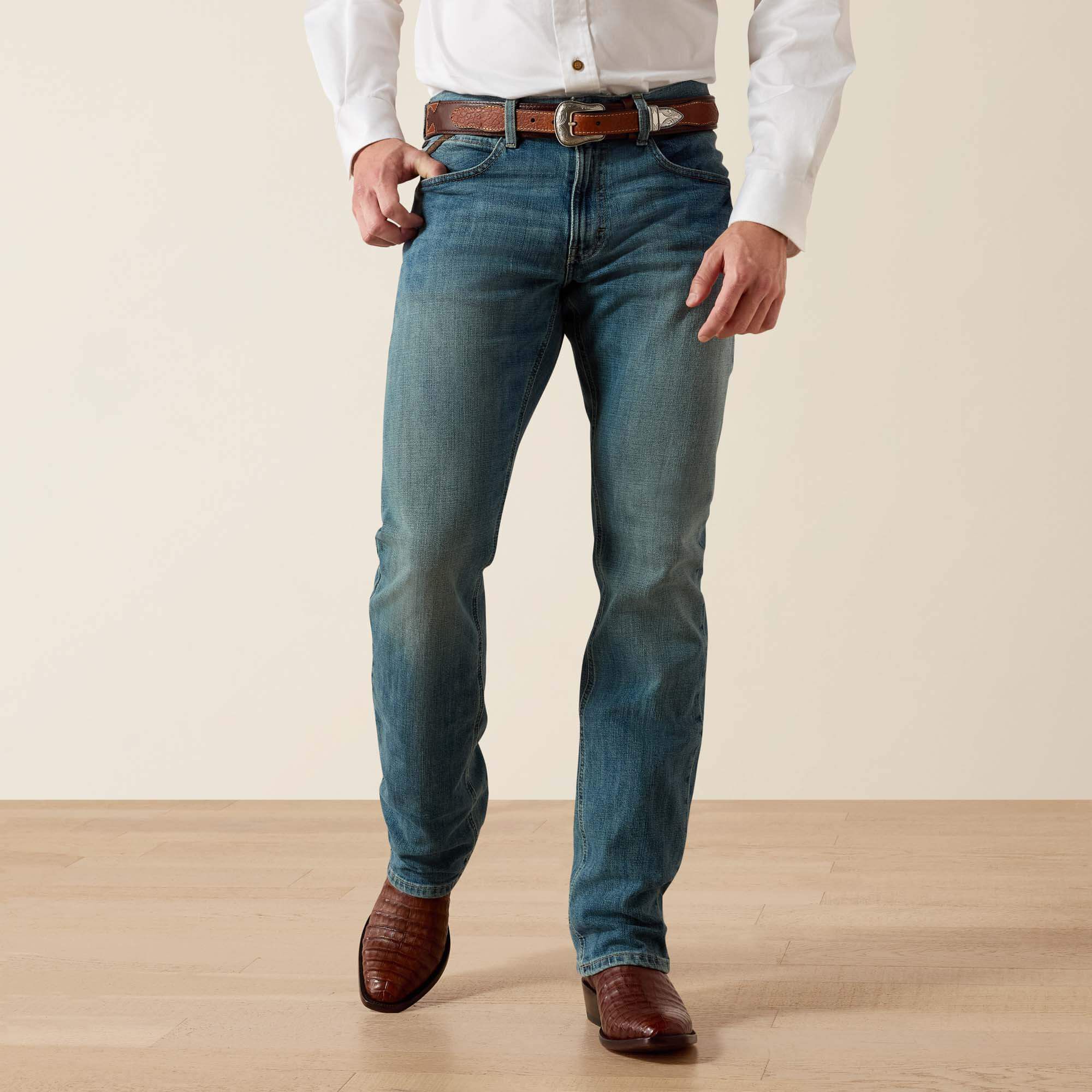 Ariat M4 Low Rise Stretch Legacy Stackable Straight Leg Jean On Sale
