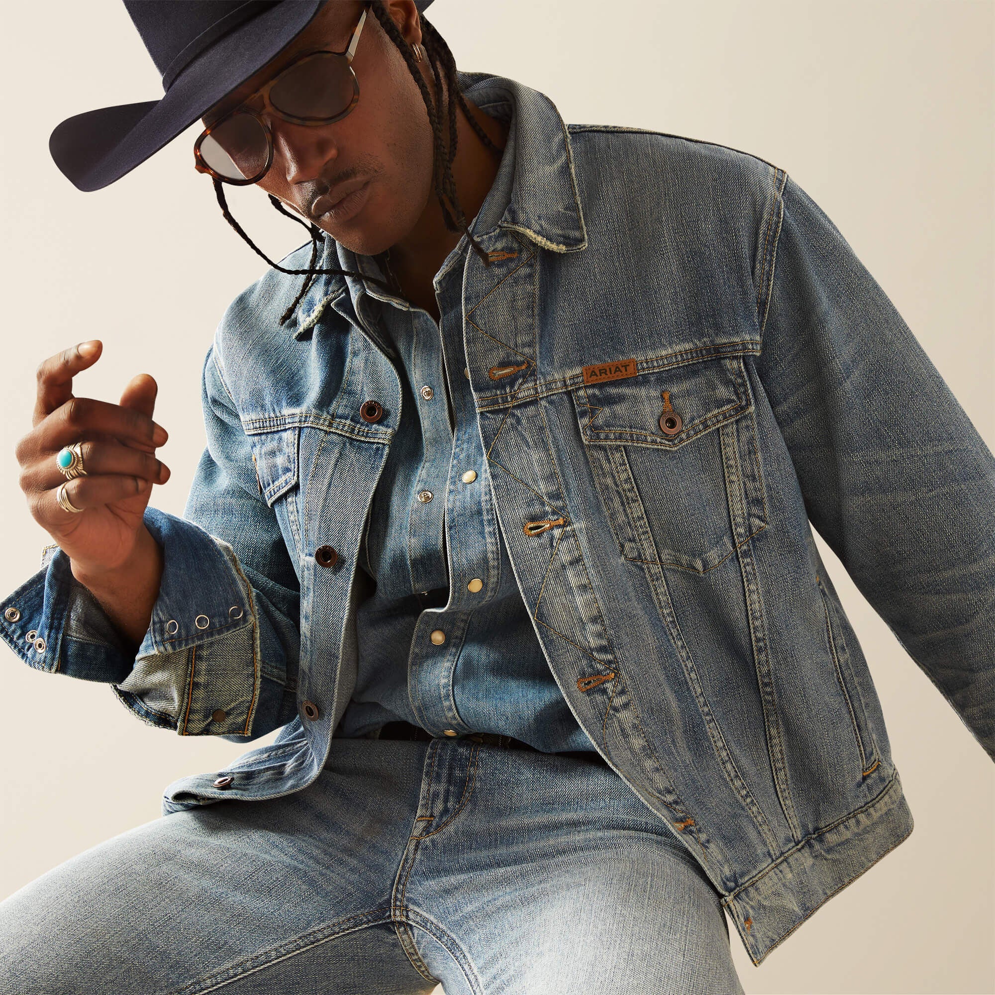 Ariat Everybody's Yellowstone Hometown Denim Jacket Online